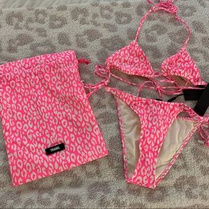 Triangl pink leopard set